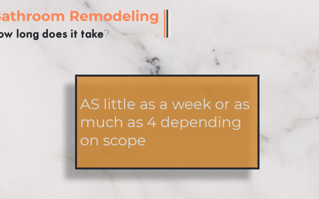 How long does a Bathroom Remodel take?